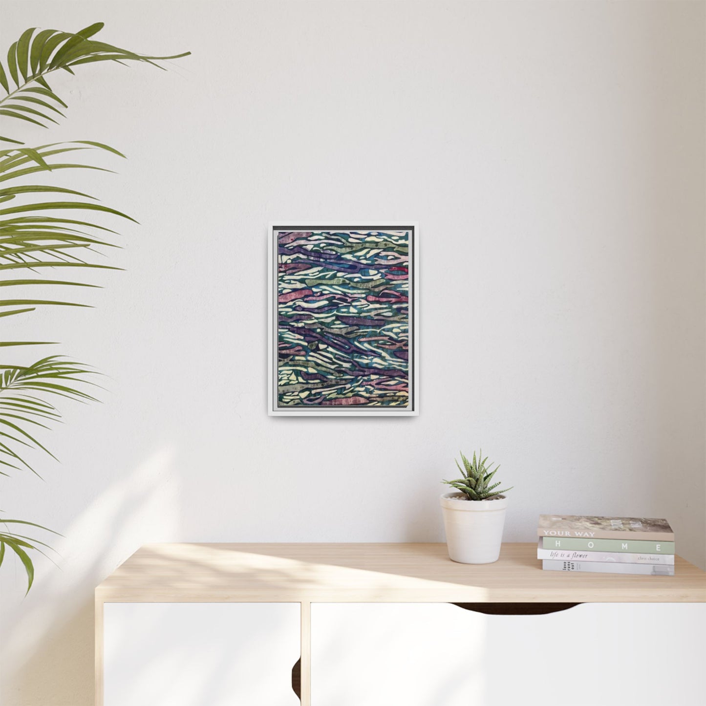Orchid Collage Mosaic | Framed Canvas Art
