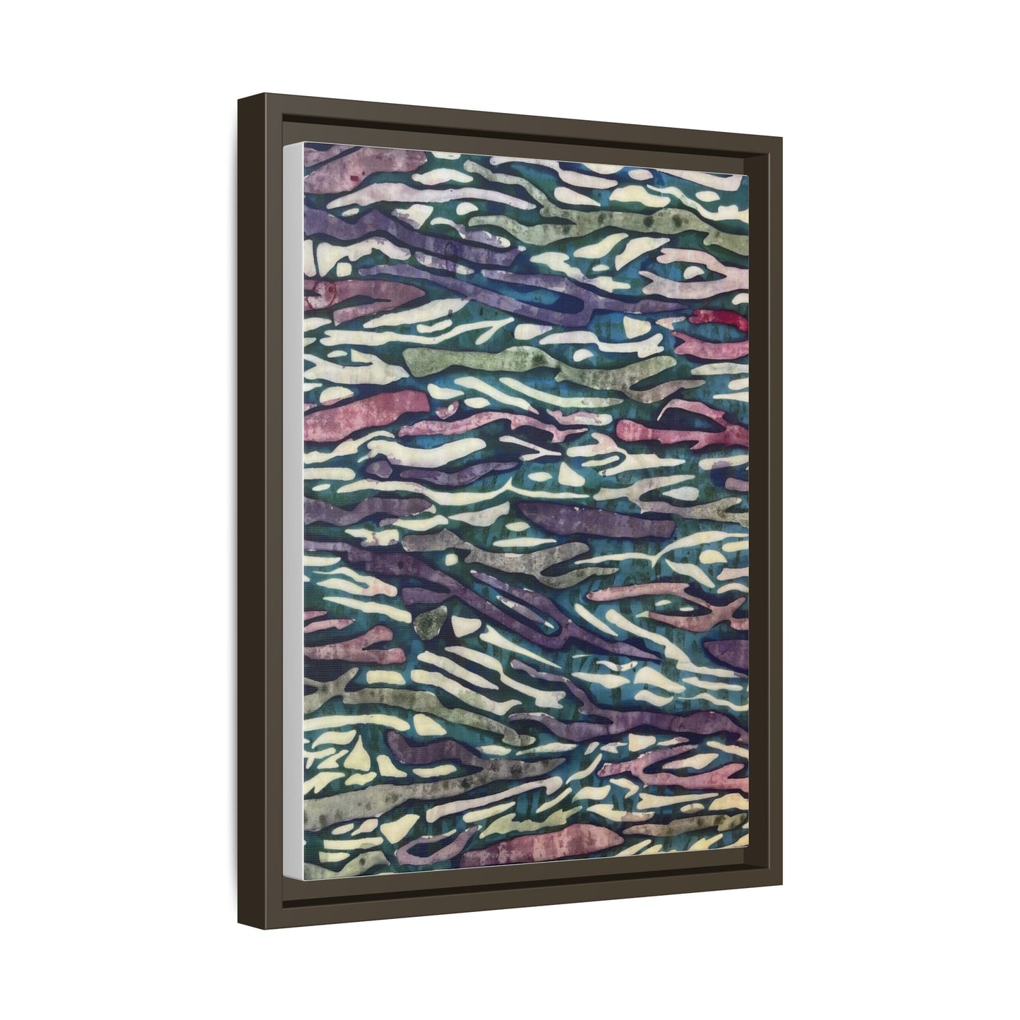 Orchid Collage Mosaic | Framed Canvas Art
