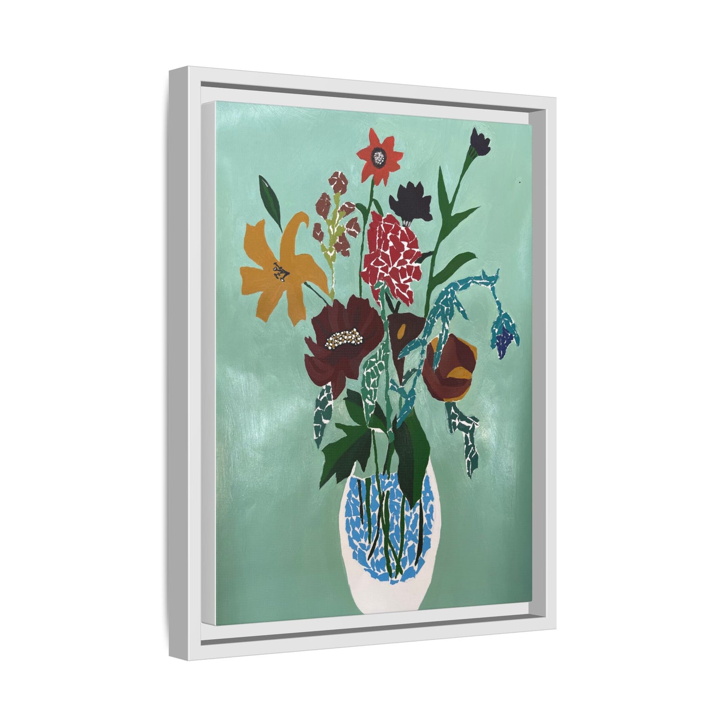 Floral Canvas Print - Vibrant Framed Art for Home Decor