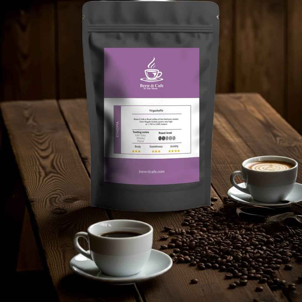 Brew-itCafe Yirgacheffe Single-Origin Ethiopian Coffee