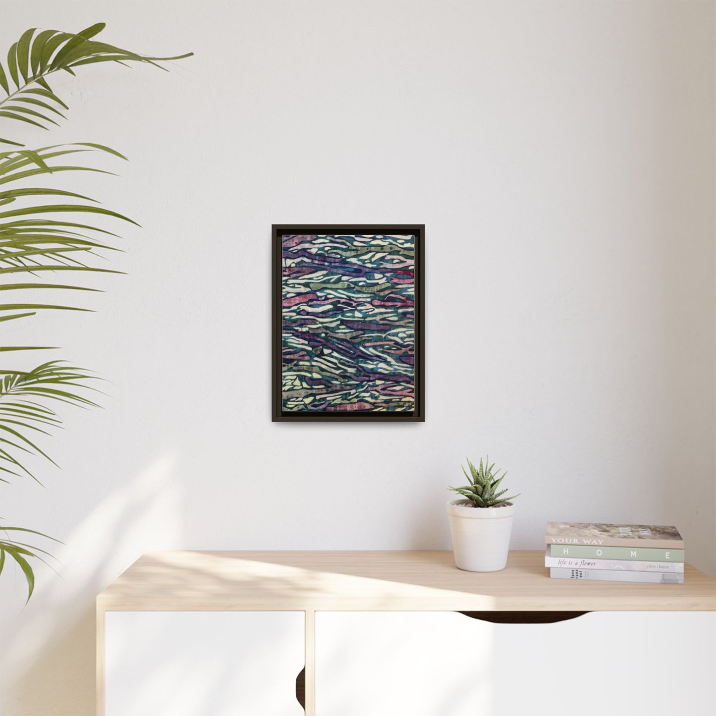 Orchid Collage Mosaic | Framed Canvas Art