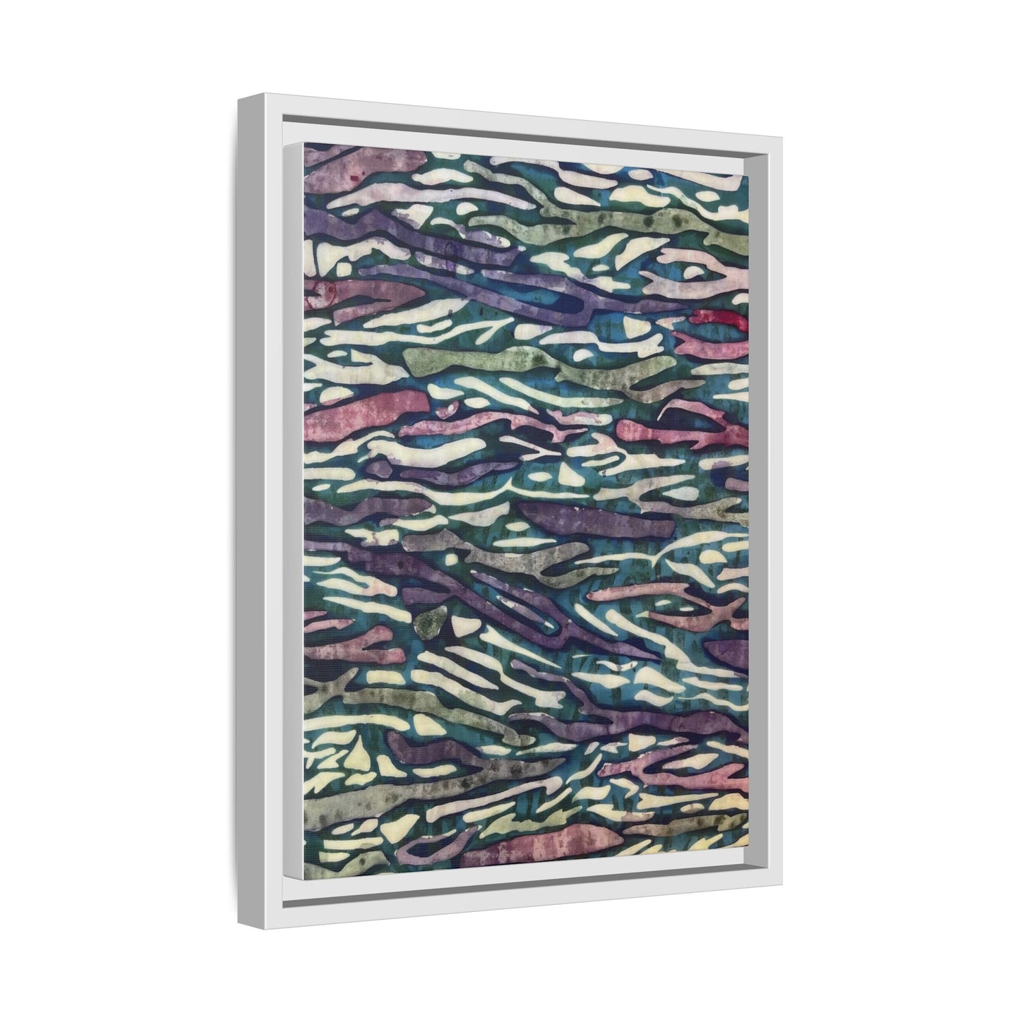 Orchid Collage Mosaic | Framed Canvas Art