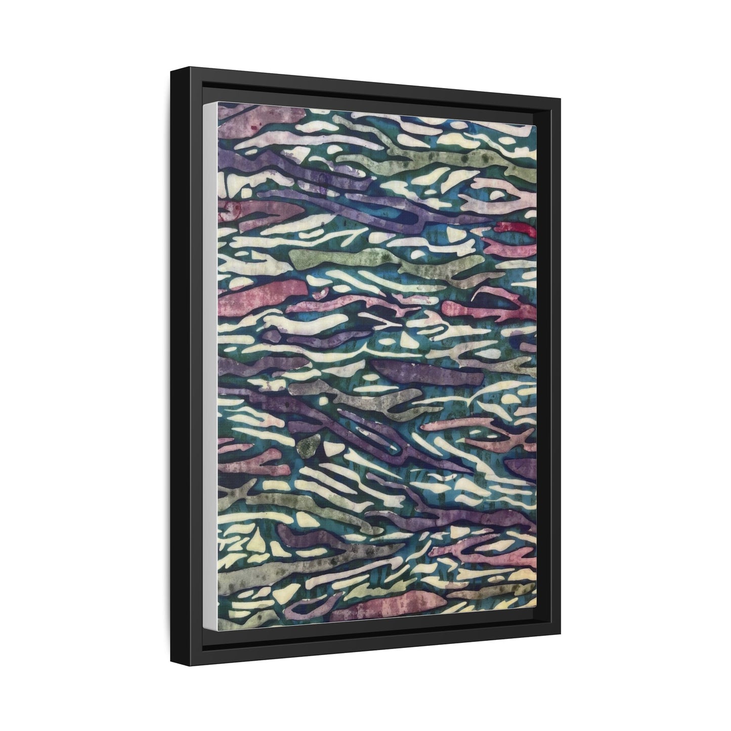Orchid Collage Mosaic | Framed Canvas Art