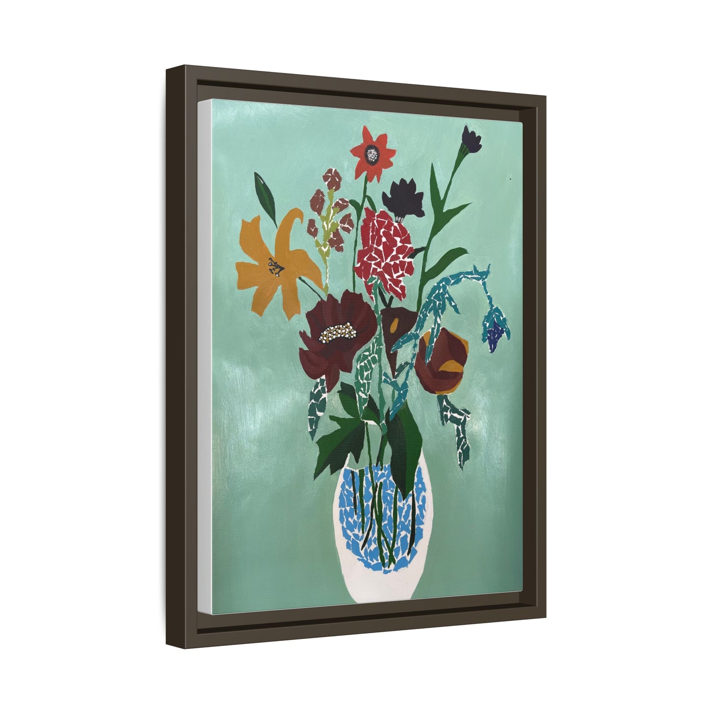 Floral Canvas Print - Vibrant Framed Art for Home Decor