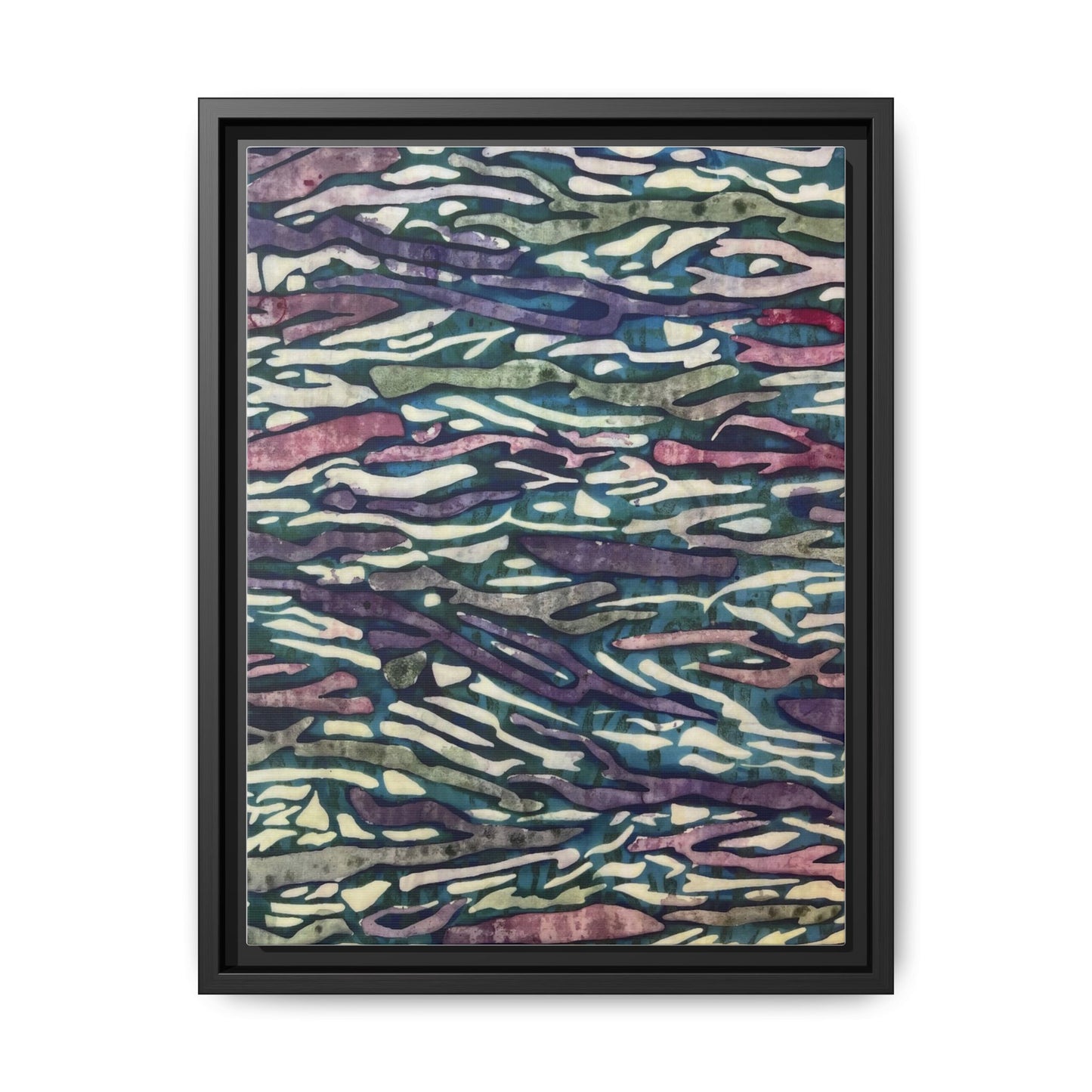 Orchid Collage Mosaic | Framed Canvas Art
