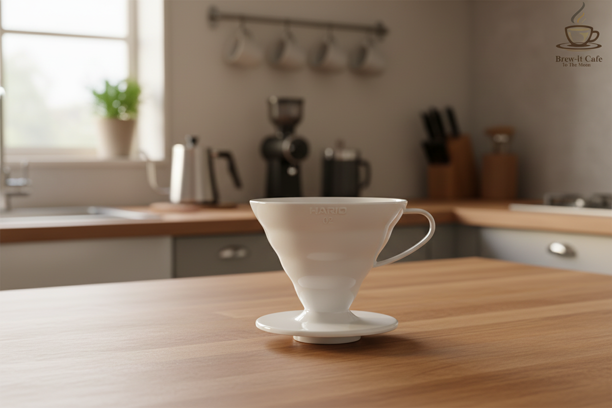 HARIO V60 Dripper – Size 02 White Plastic