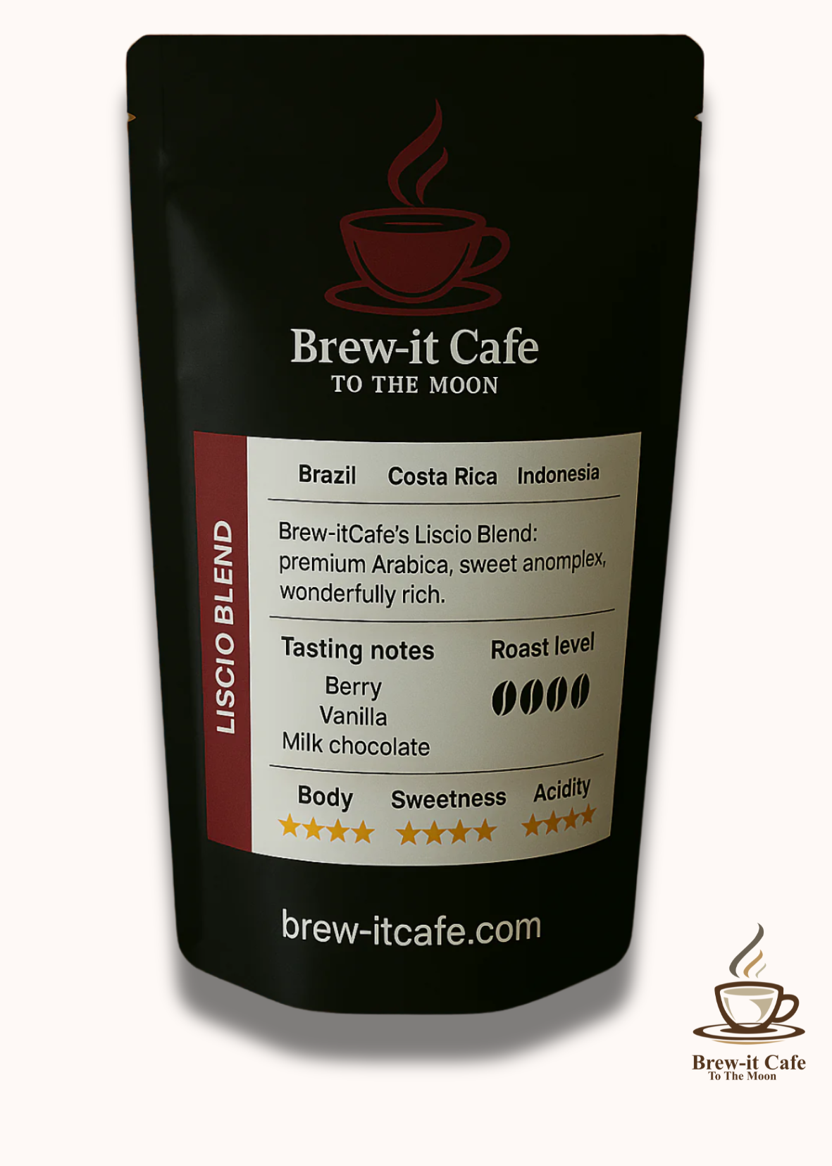 Brew-itCafe Liscio Smooth Roast coffee