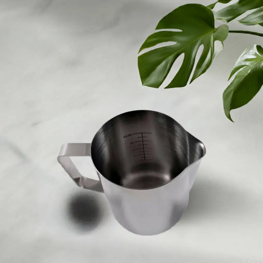 Milk Jug with Etched Measurements – 1.0L Stainless Steel