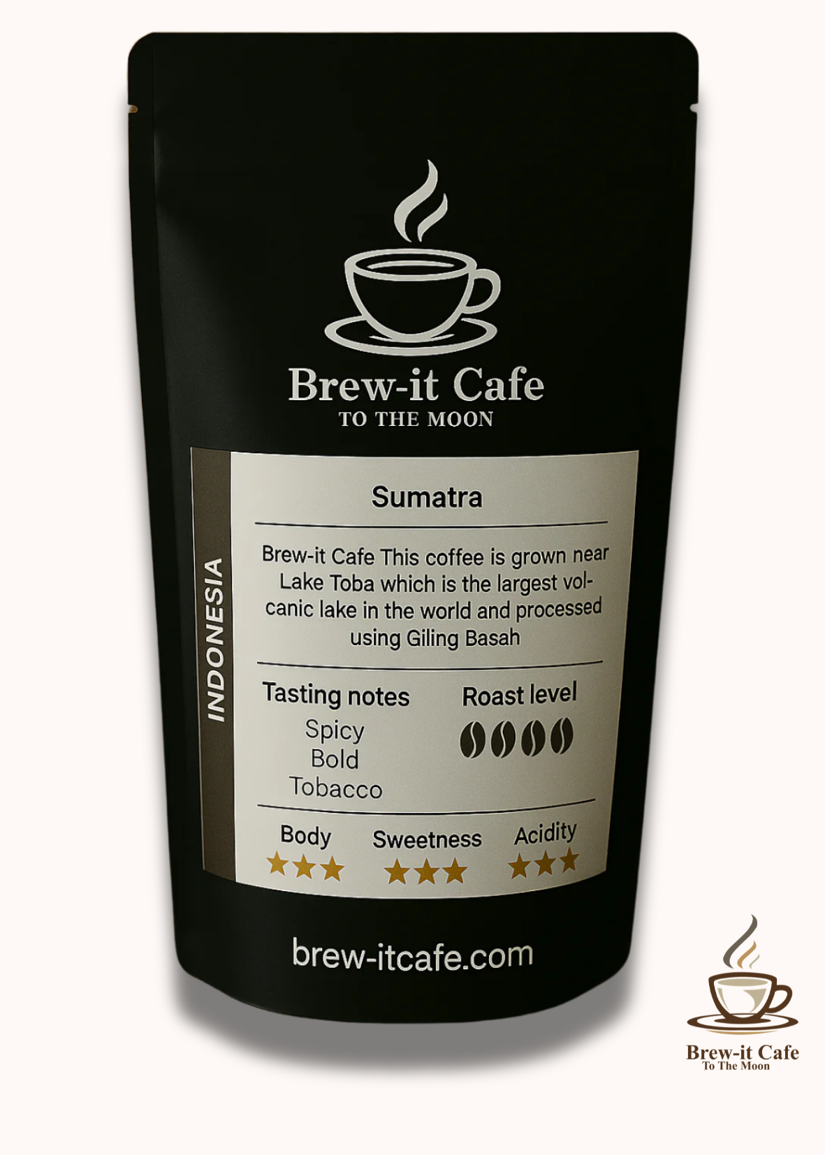 Brew-itCafe Lake Toba coffee from Sumatran beans