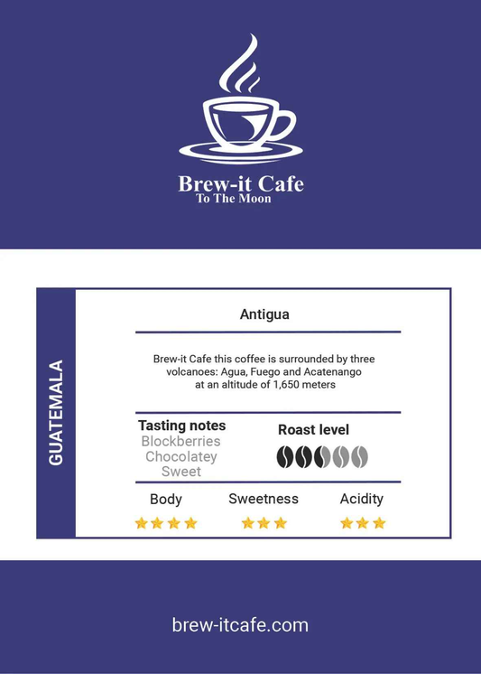 Brew-itCafe Single-Origin Antigua Coffee Beans