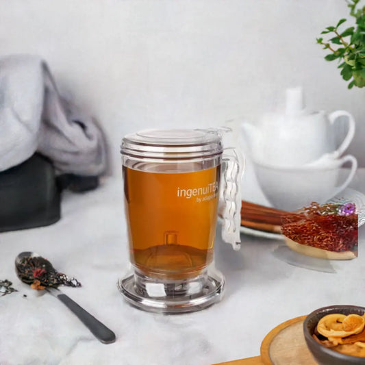 Brew-itCafe IngenuiTEA Loose Leaf Tea Maker with Clear Design for Brewing Fresh Tea