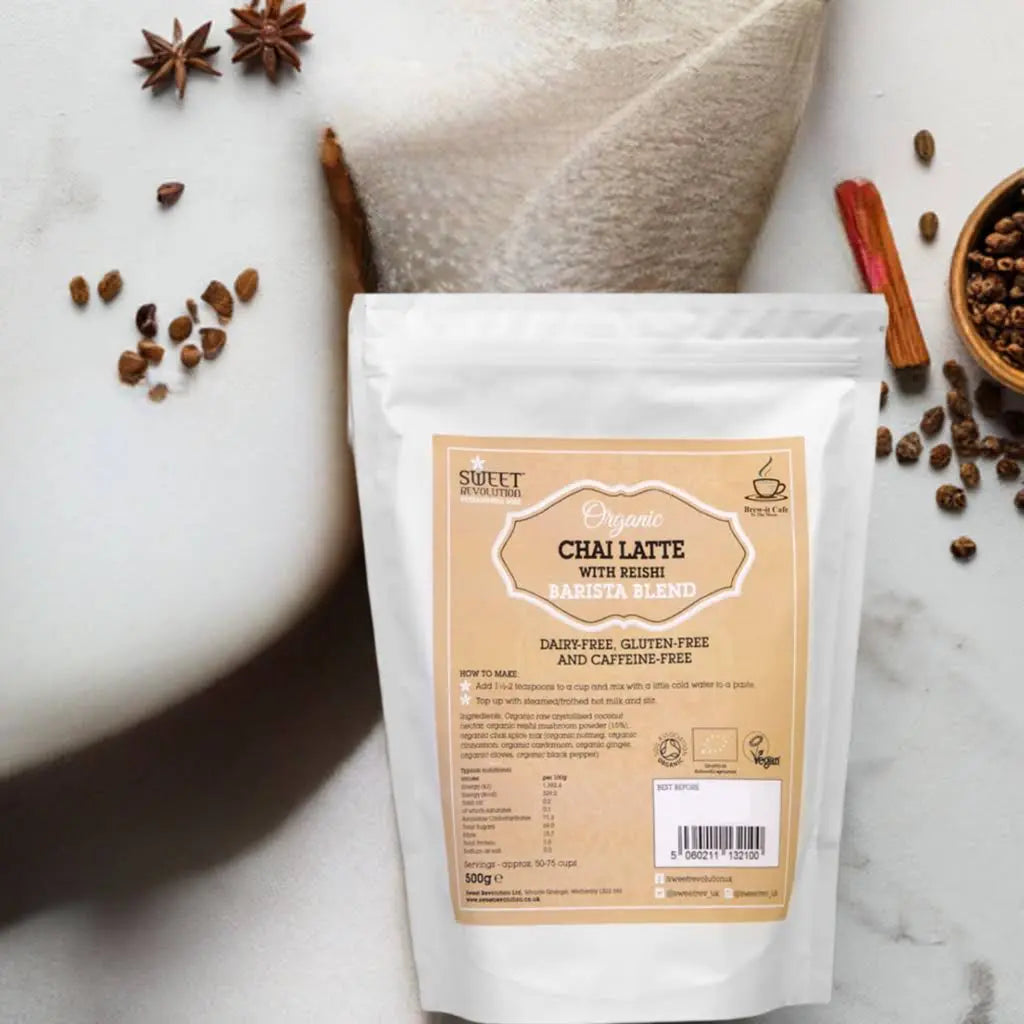 Delicious Organic Chai Latte with Reishi Mushroom UK