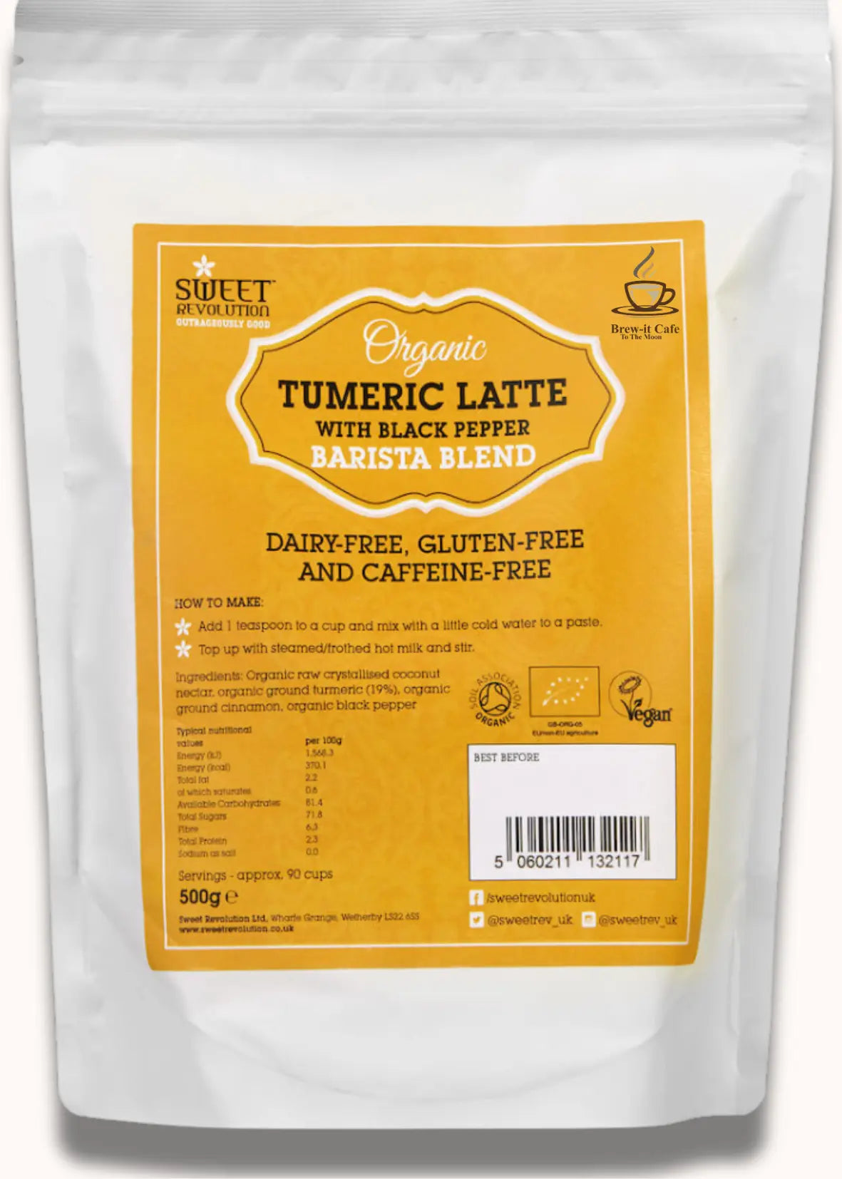 Organic Turmeric Latte UK with Black Pepper | Brew-itCafe