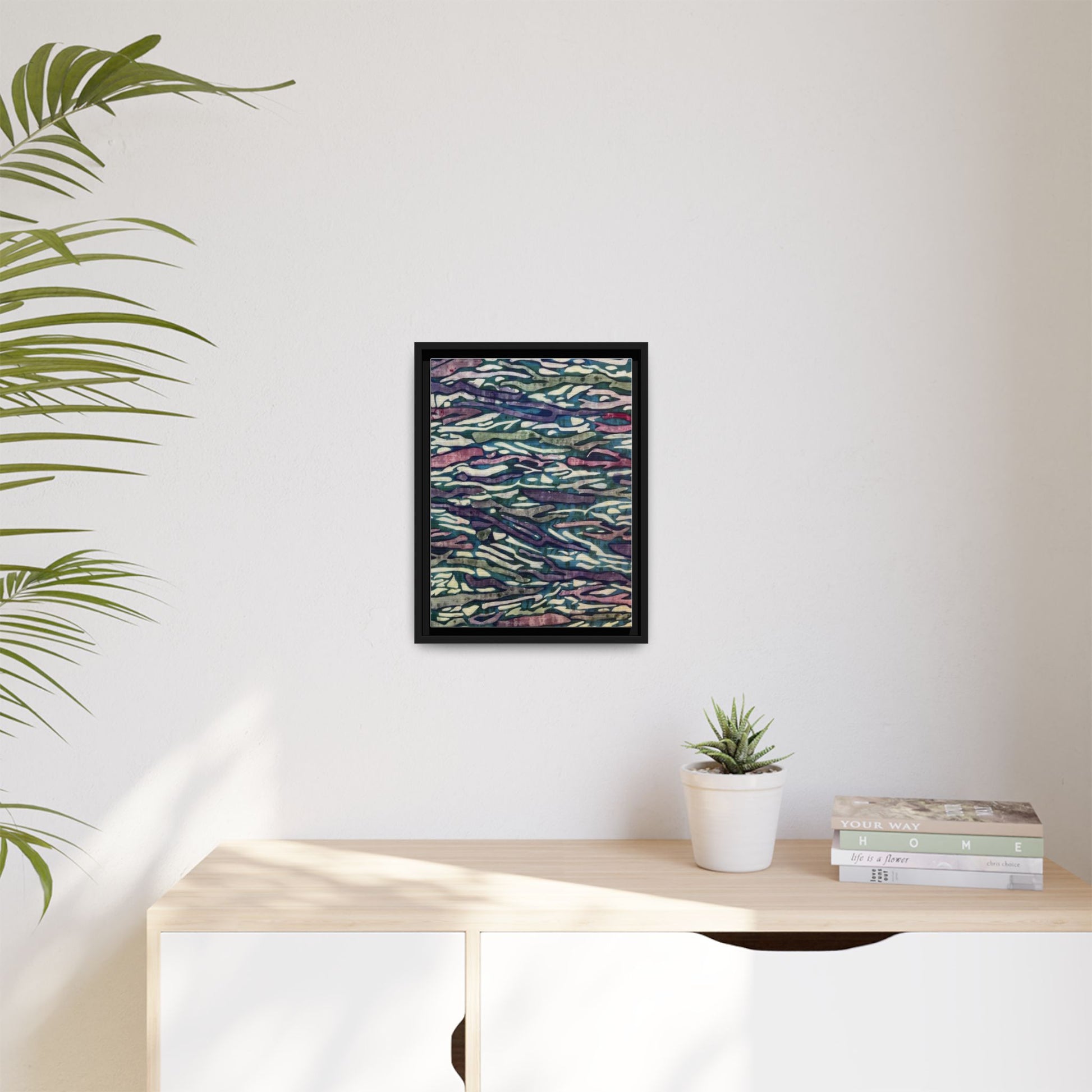 Orchid Collage Mosaic | Framed Canvas Art