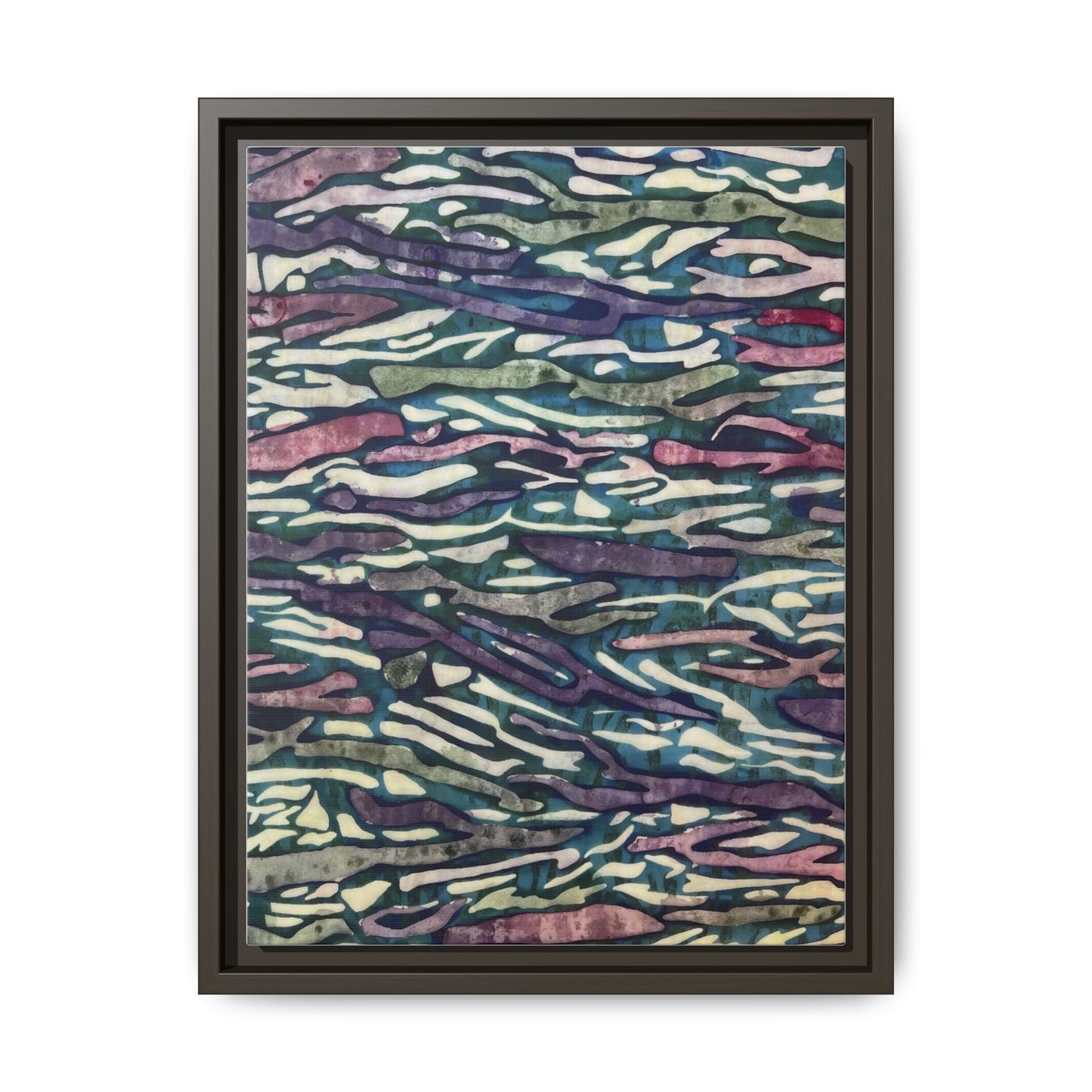 Orchid Collage Mosaic | Framed Canvas Art