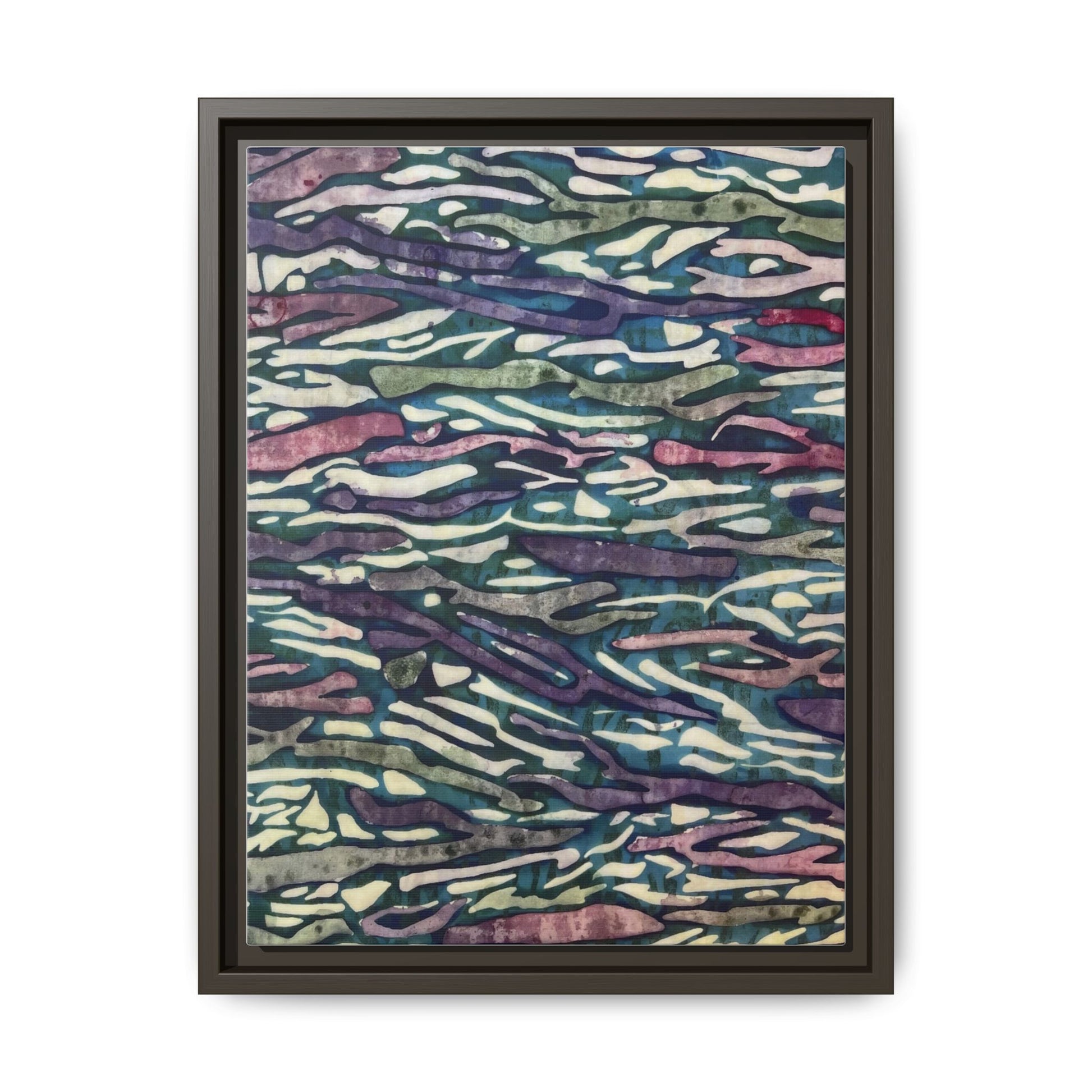Orchid Collage Mosaic | Framed Canvas Art