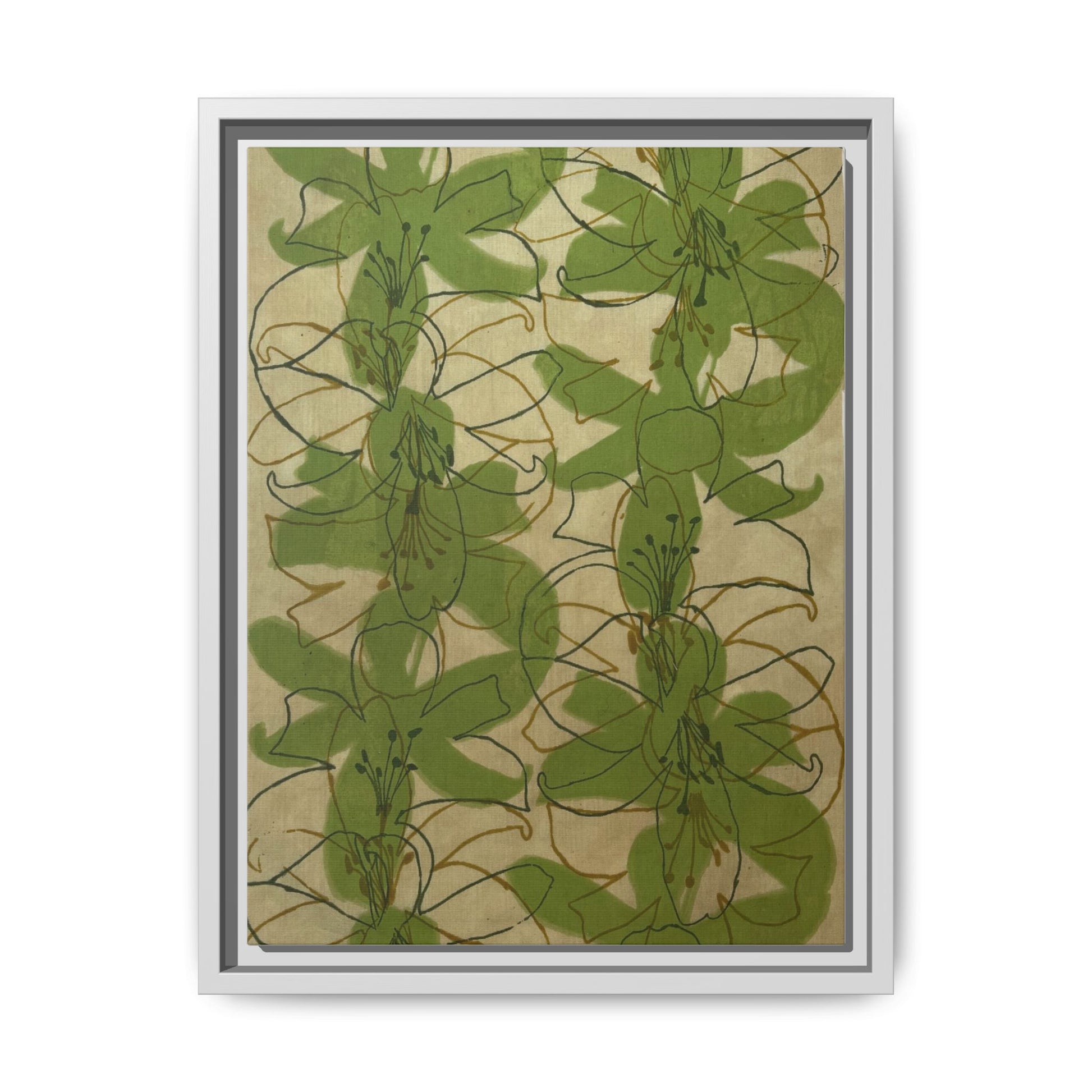 Floral Matte Canvas Wall Art 