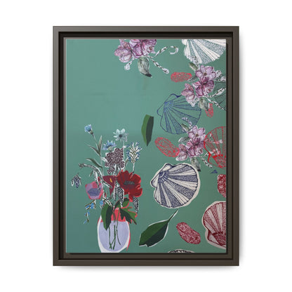 Botanical Canvas Art | Colourful Seashell