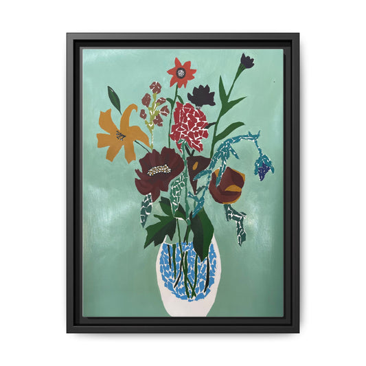 Floral Canvas Print - Vibrant Framed Art for Home Decor