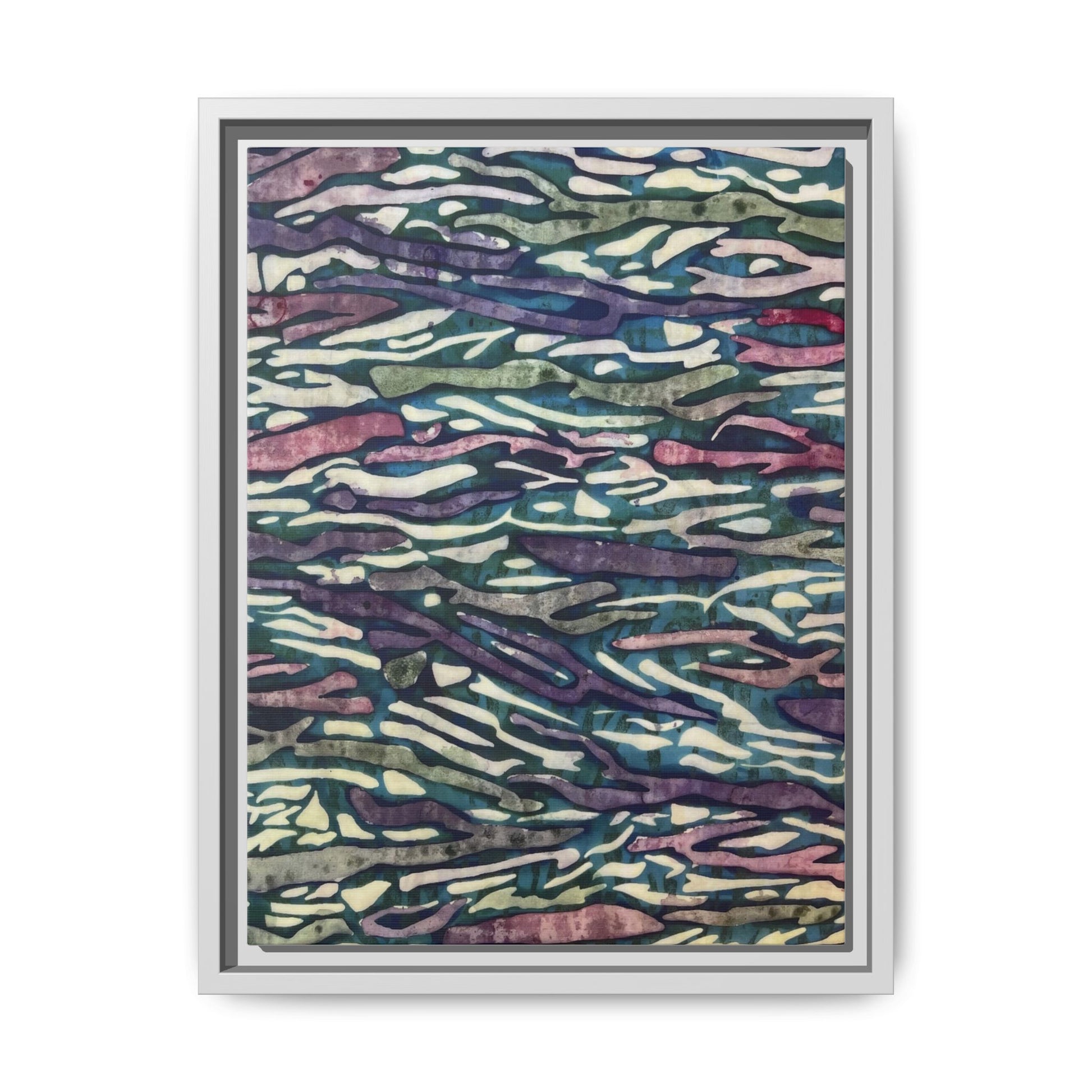Orchid Collage Mosaic | Framed Canvas Art