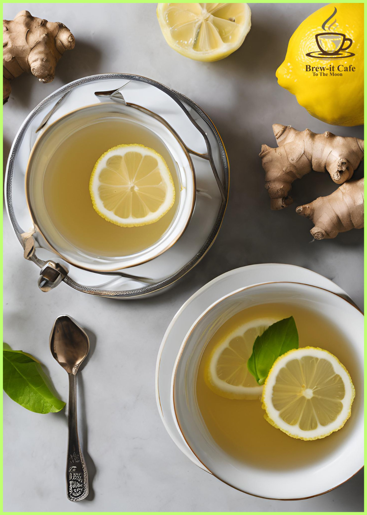 Brew-itCafe Lemon & Ginger Tea | Sweet Ginger & Citrus Blend