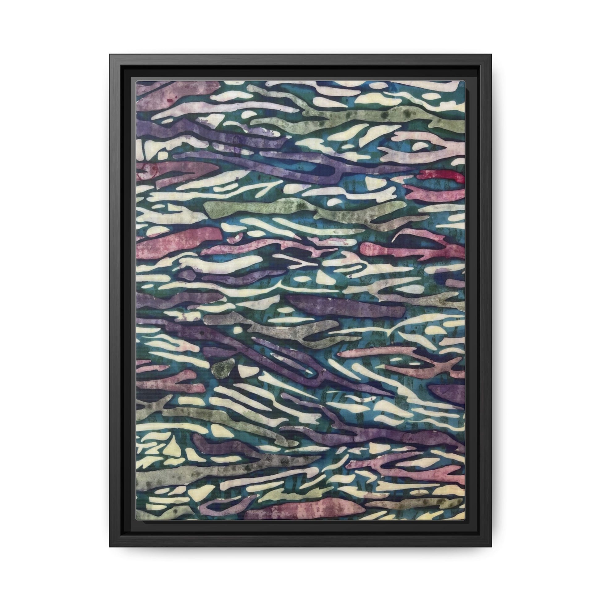 Orchid Collage Mosaic | Framed Canvas Art