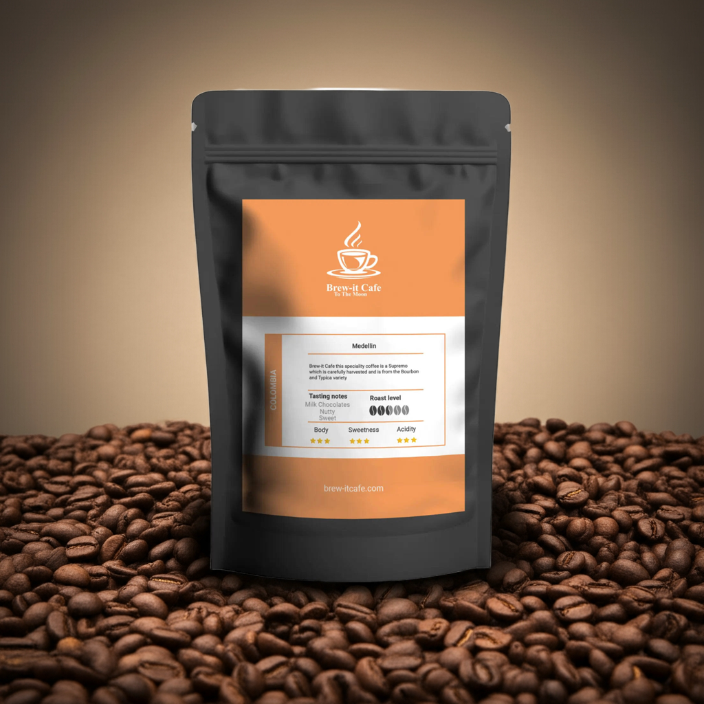Brew-itCafe Medellin Single-Origin Coffee - Premium Roast