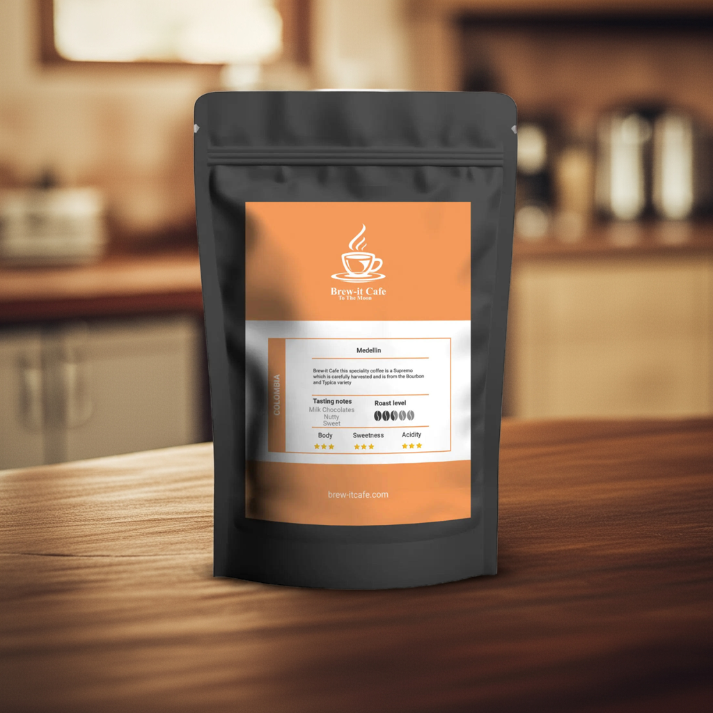 Brew-itCafe Medellin Single-Origin Coffee - Premium Roast