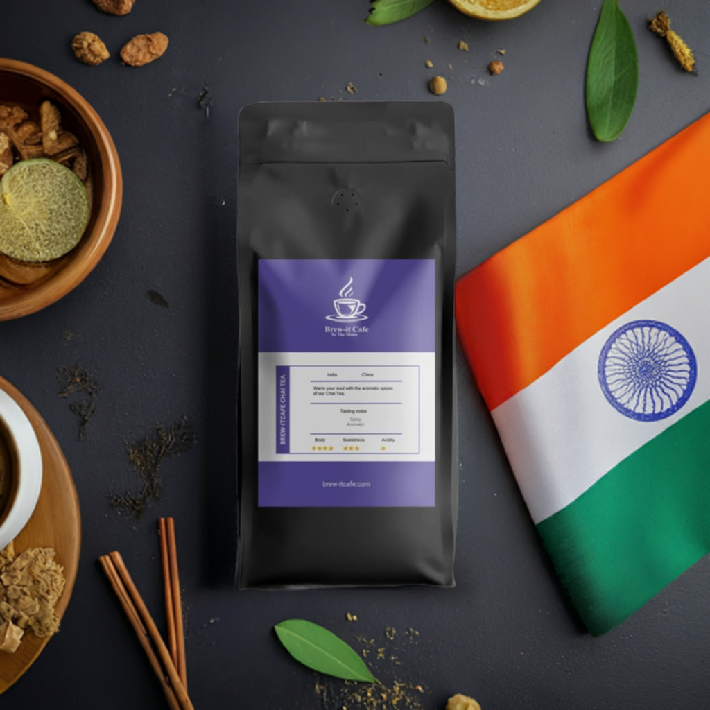 Brew-it Cafe Indian Spiced Chai Tea - Global Blend of Rich