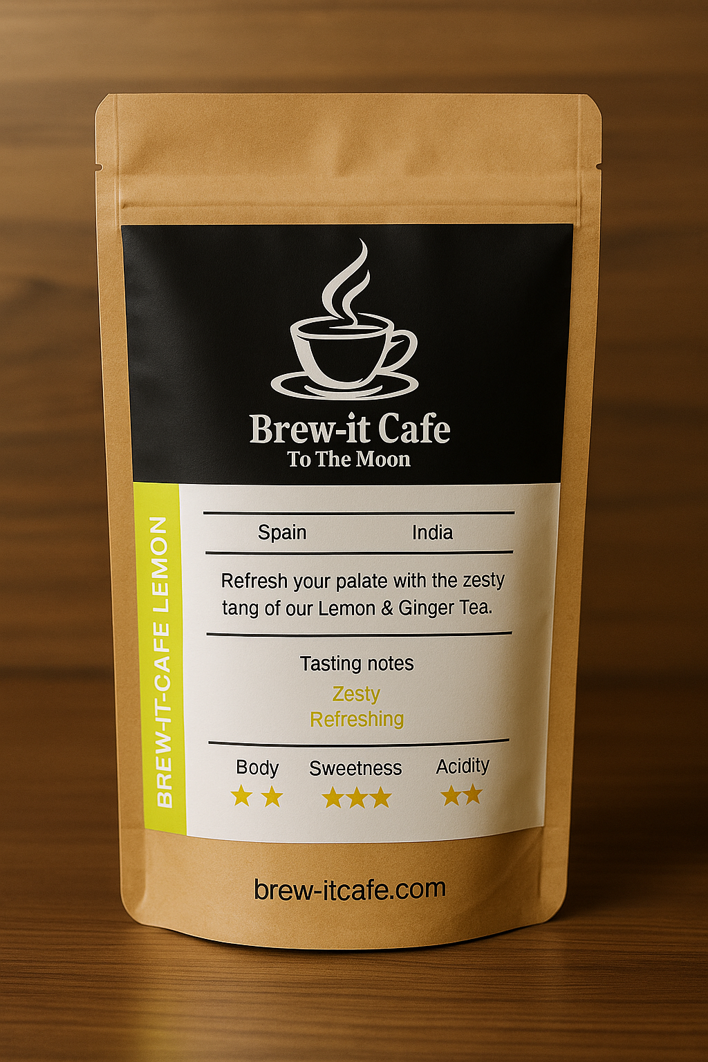 Brew-it Cafe Lemon Ginger Tea