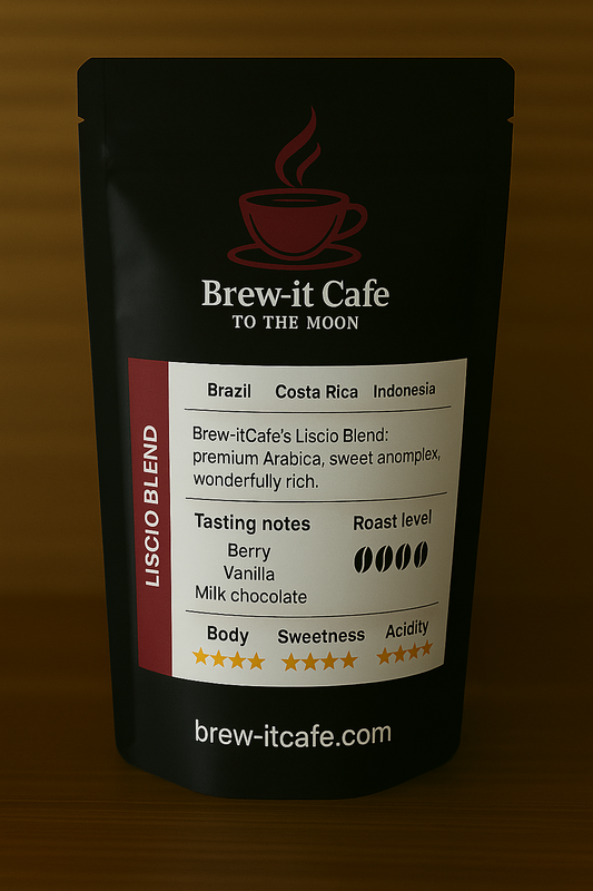 Brew-itCafe Liscio Smooth Roast coffee 