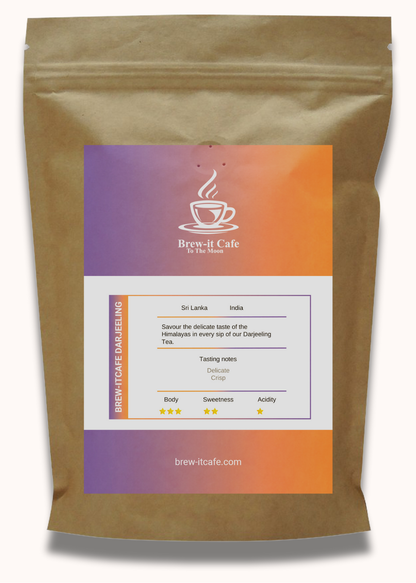 Brew-it Cafe Darjeeling Tea - Premium Light Bodied Tea