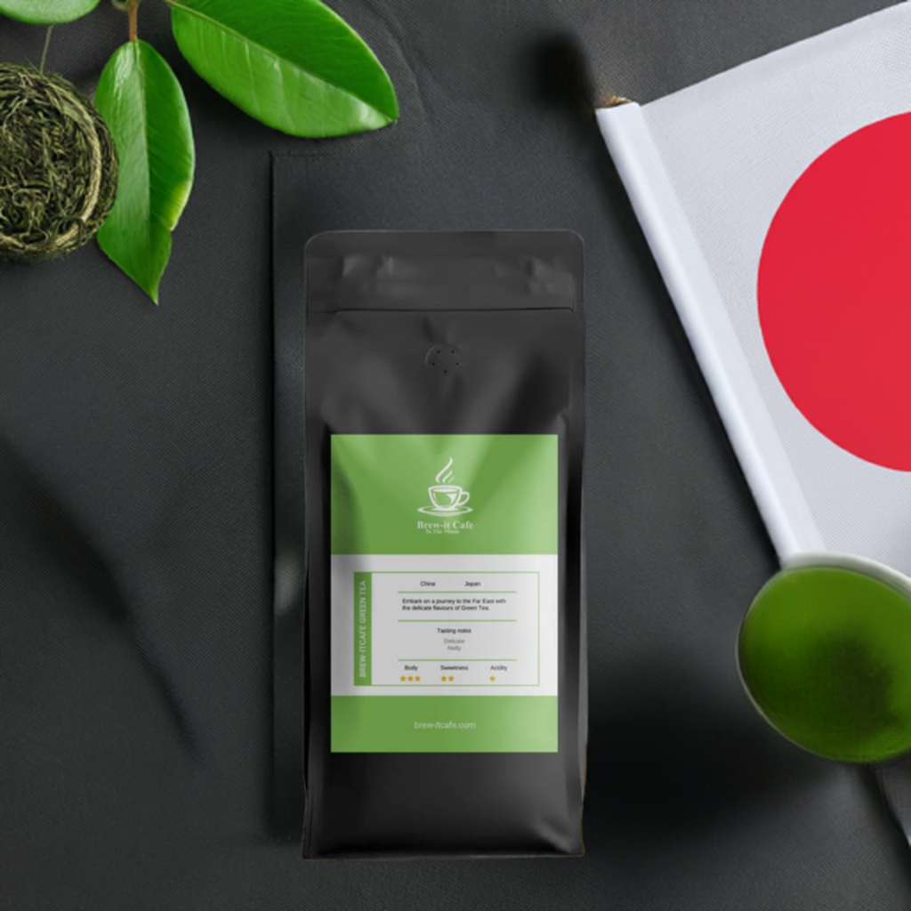 Brew-itCafe Green Tea - Premium Large Leaf Green Tea China