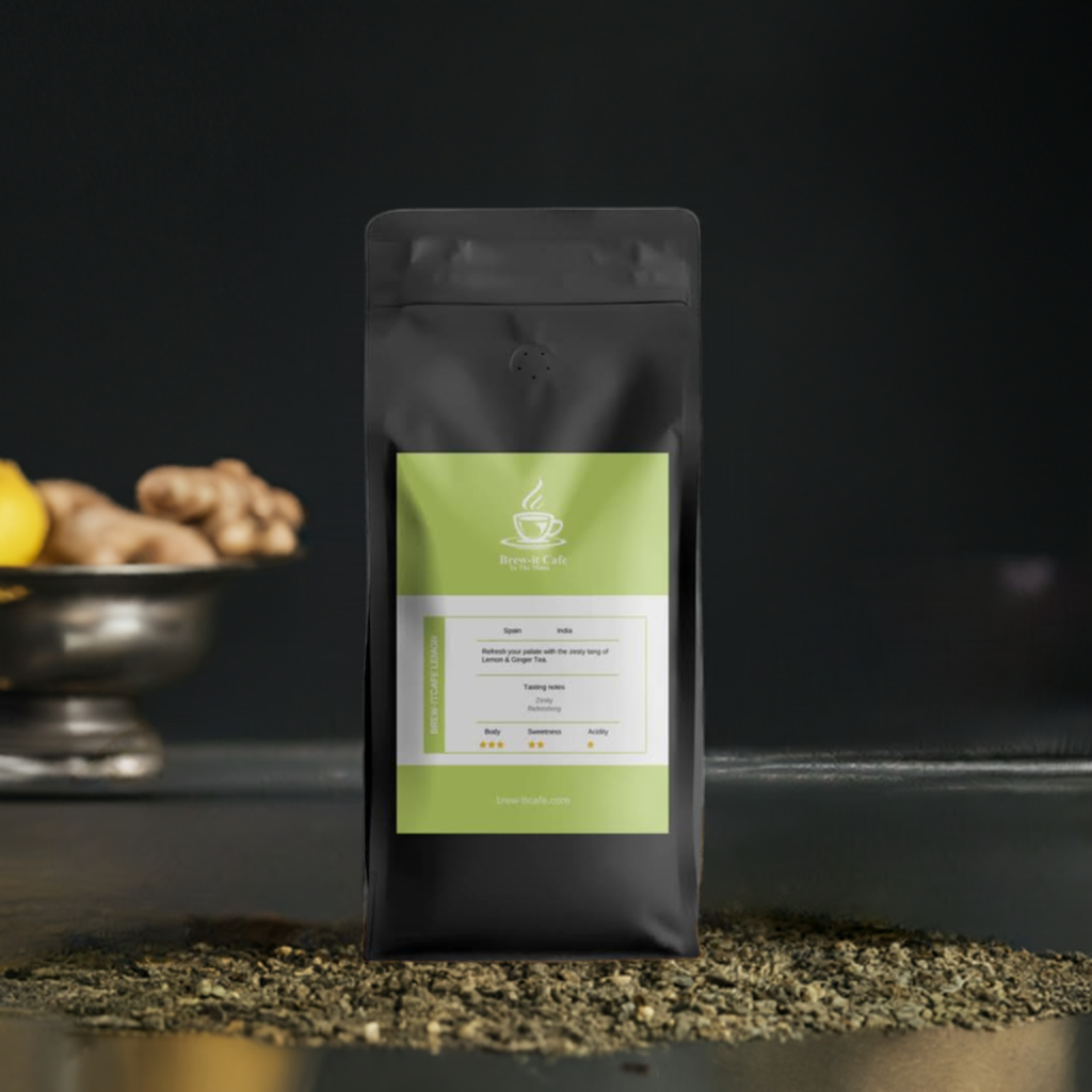 Brew-itCafe Lemon & Ginger Tea | Sweet Ginger & Citrus Blend