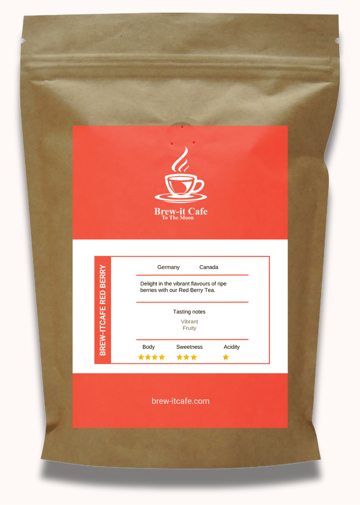 Brew-itCafe Tea | Red Berry - Fruity German Tea Blend