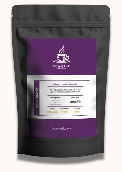 Brew-it Cafe Rimini Blend 250g - Rich, Full-Bodied Espresso