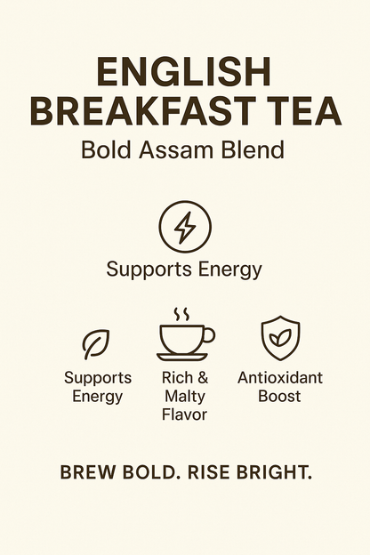 Brew-itCafe premium English breakfast tea UK with bold Assam blend for energy and rich flavor