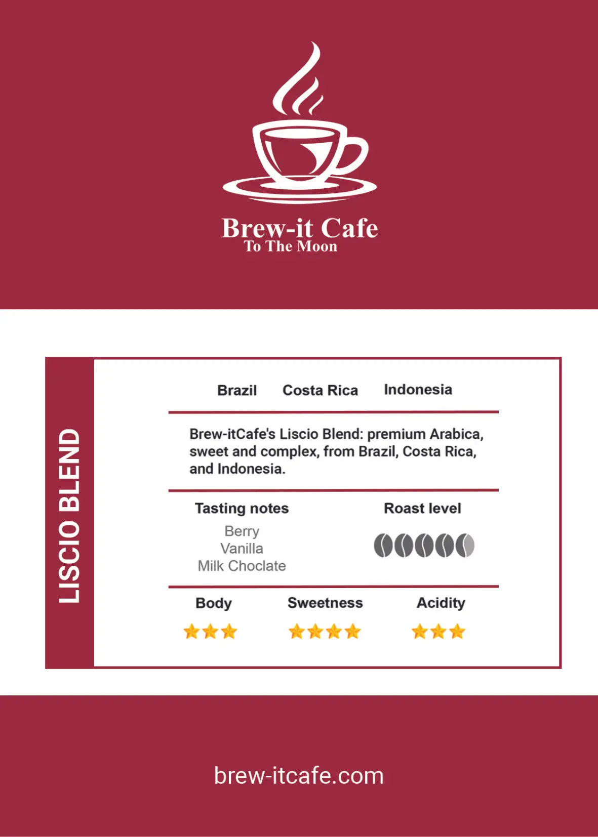 Discover Liscio Smooth Roast - Mellow & Low Acidity Coffee