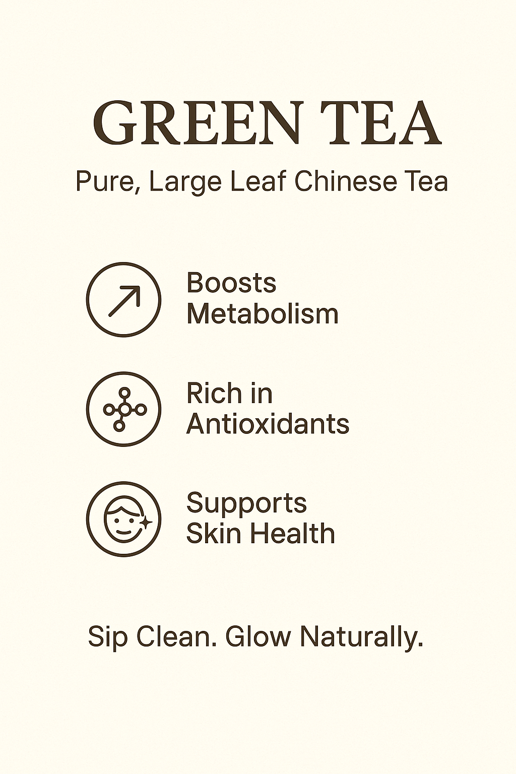 Pure large leaf Brew-itCafe green tea with metabolism-boosting benefits. Buy green tea UK.
